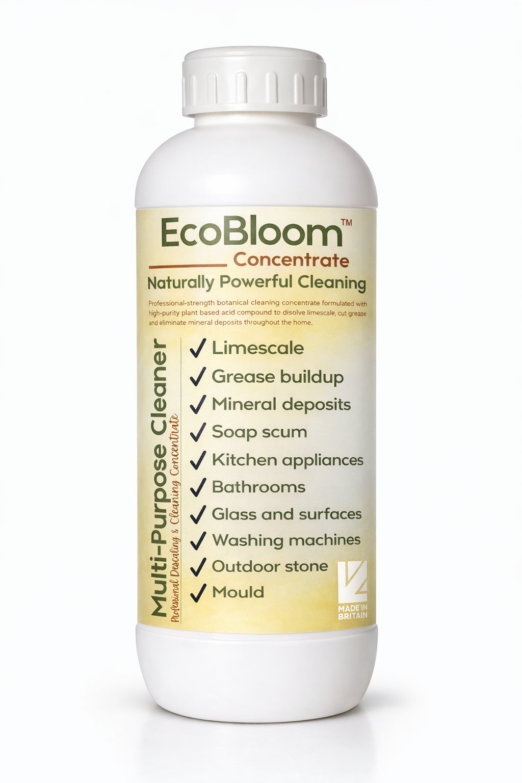 EcoBloom Plant Based Natural All Purpose Cleaner (1L Concentrate)