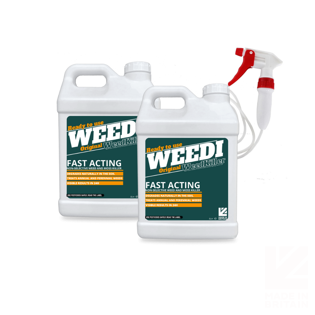 2x Weedi Original Weed killer with Trigger Sprayer | Glyphosate Free  (10 Litre)